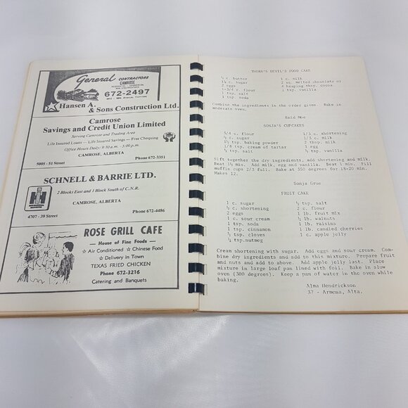 Vintage 1970s Cookbook Scandia Lutheran Church Women Armena Alberta Camrose AB - Picture 14 of 16